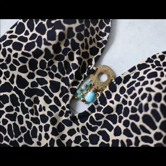 Vintage Animal Print One Piece Swinsuit